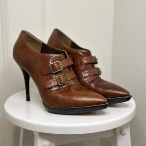 Nine West Brown Leather Heels